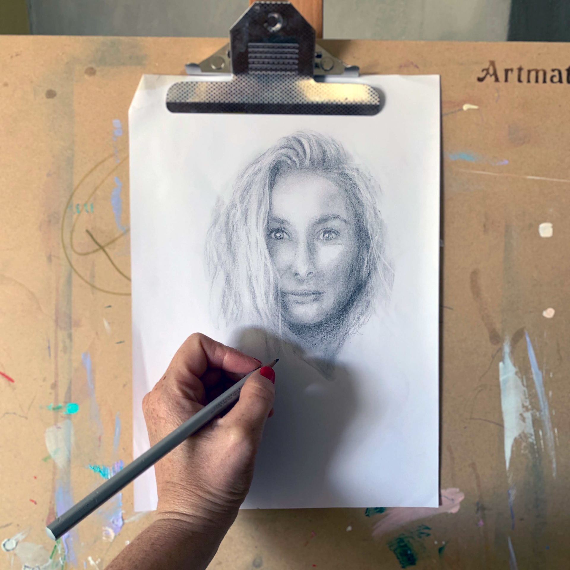 Detailed pencil portrait