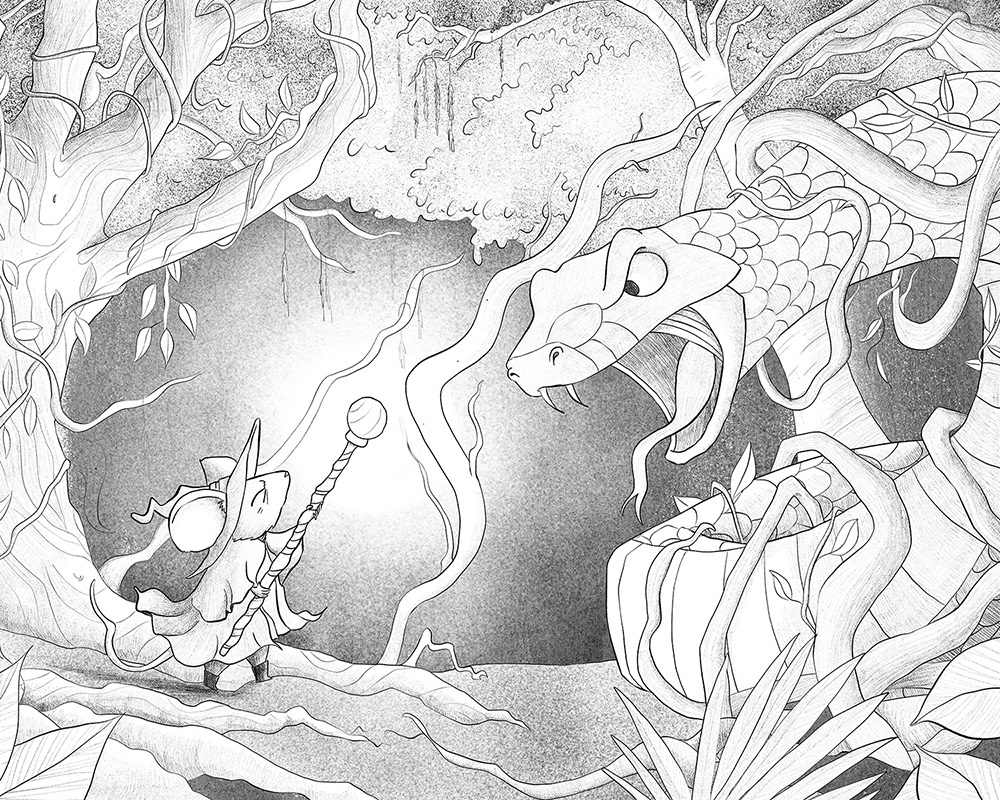 Wizard mouse vs. snake