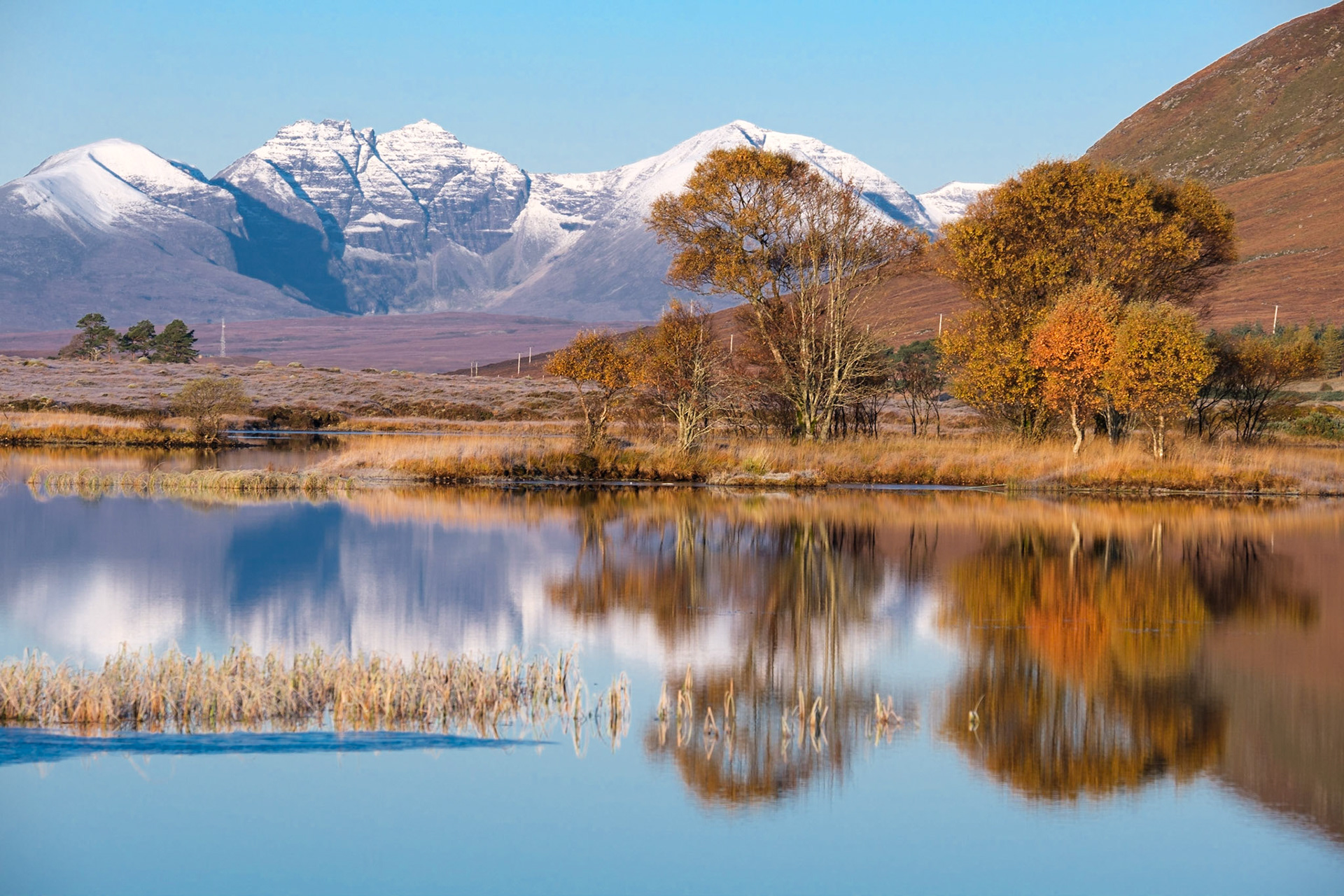 An Teallach from Loch Droma.