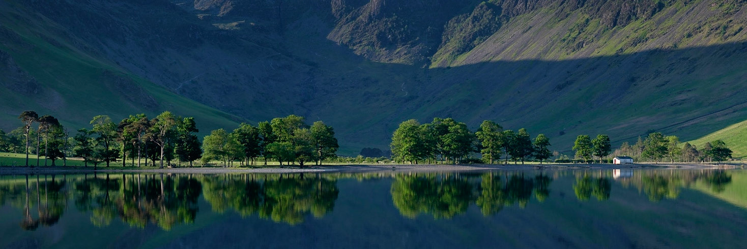 Lake Buttermere Reflections, Lake District National Park, England.