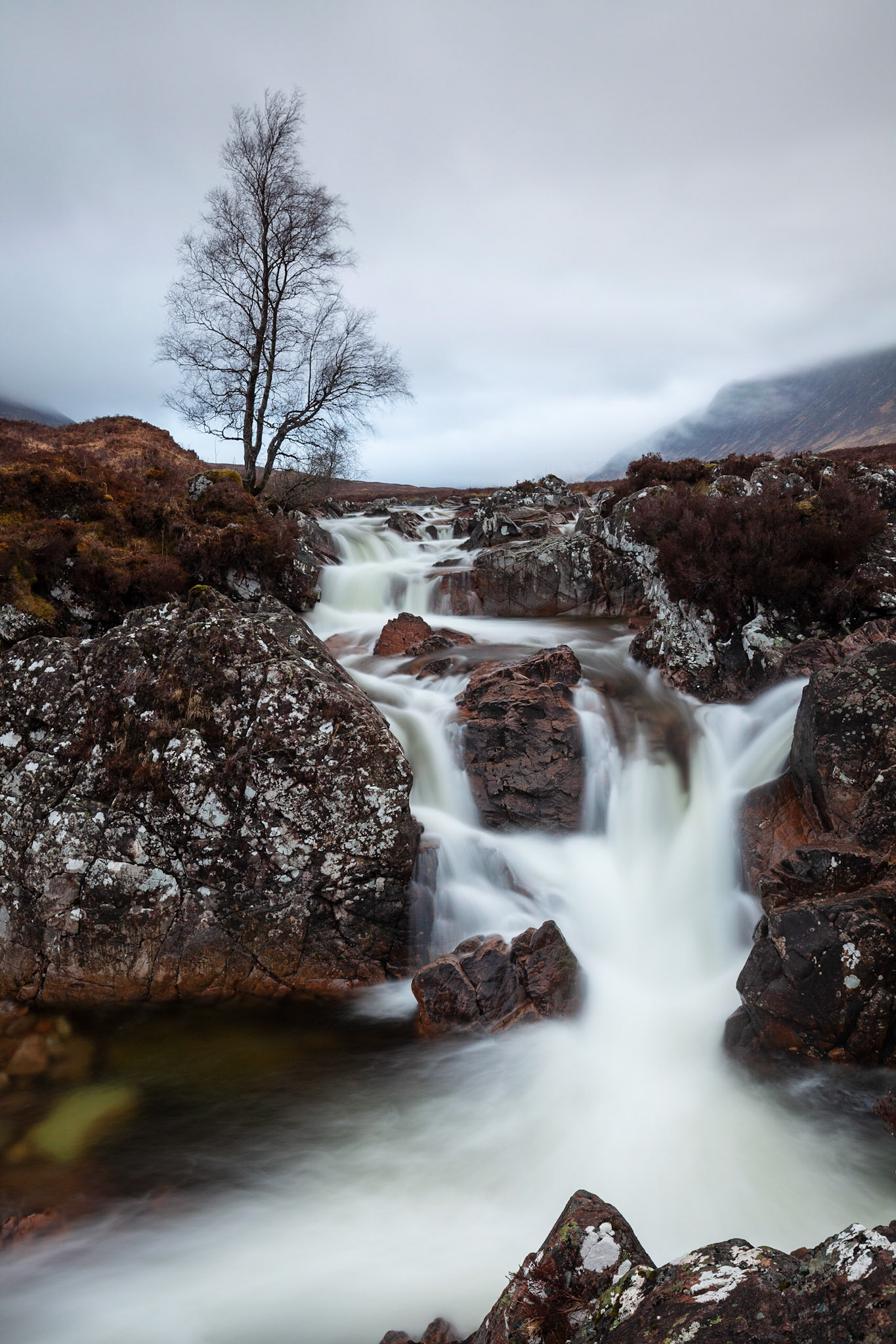 A small section of falls on the River Coupall.