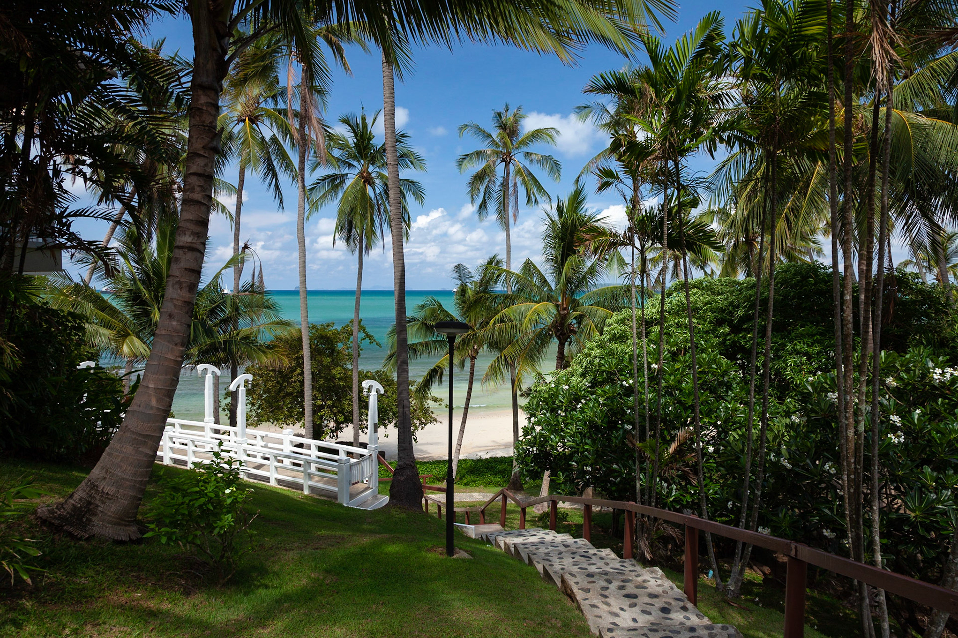 The path to the beach, Hotel Cape Panwa, Phuket, Thailand.