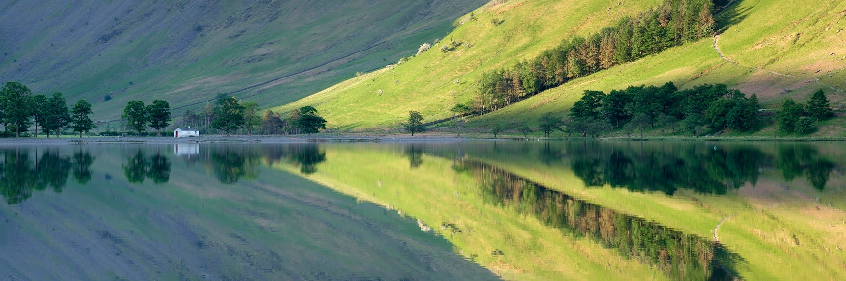 Lake Buttermere Reflections, Lake District National Park, England.