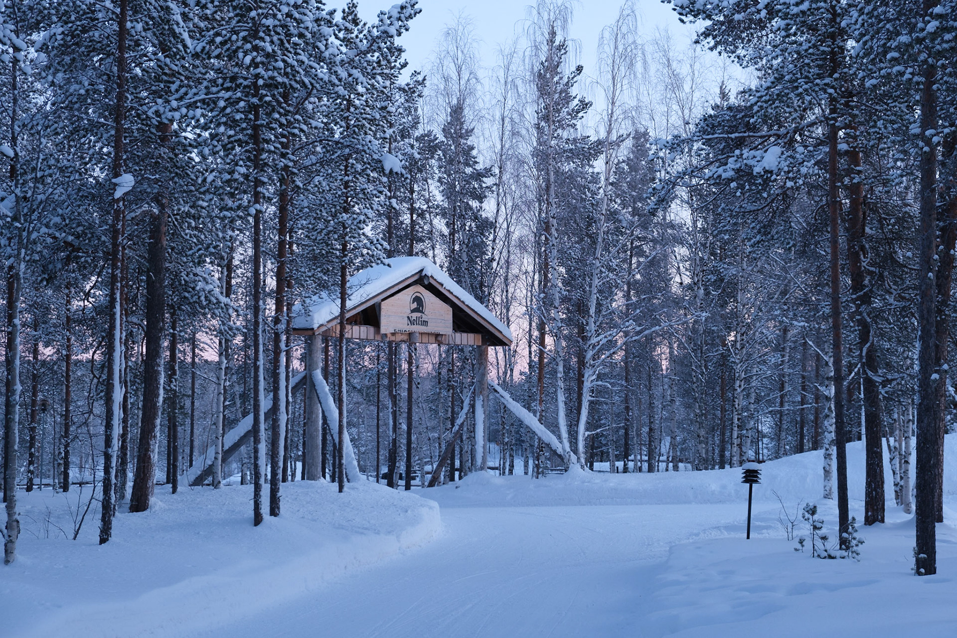 Welcome to Nellim Wilderness Hotel, our home for the next 5 days.