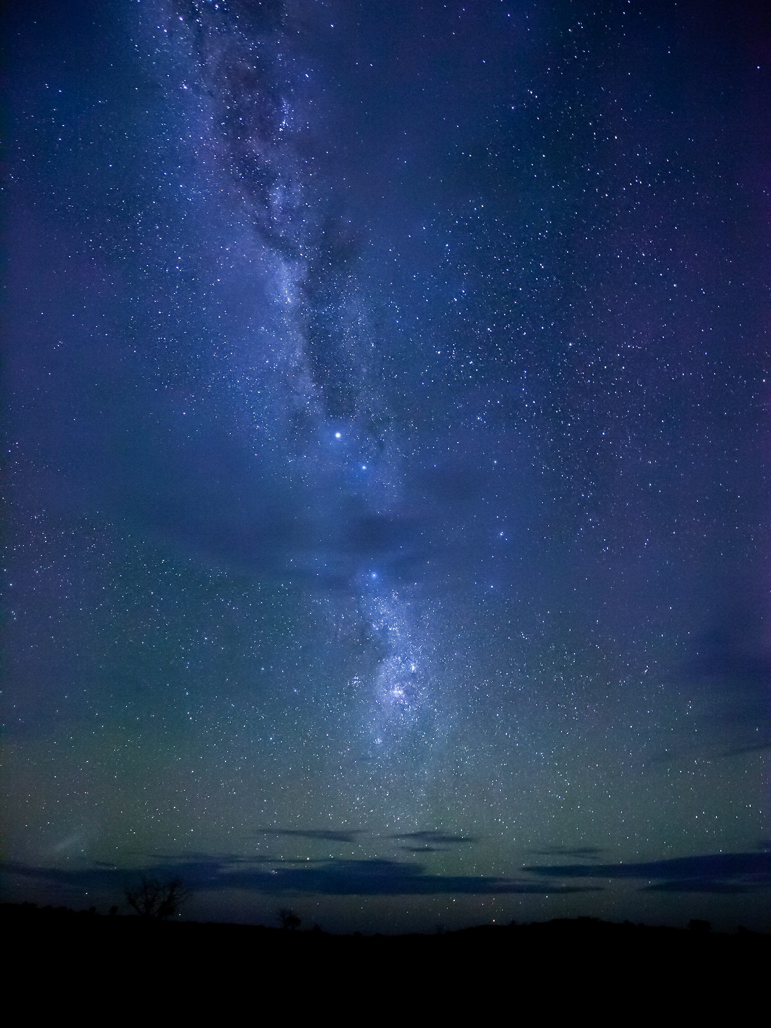 The Milky Way from Bitterpan Wilderness Camp, Kgalagadi Transfrontier Park, South Africa.