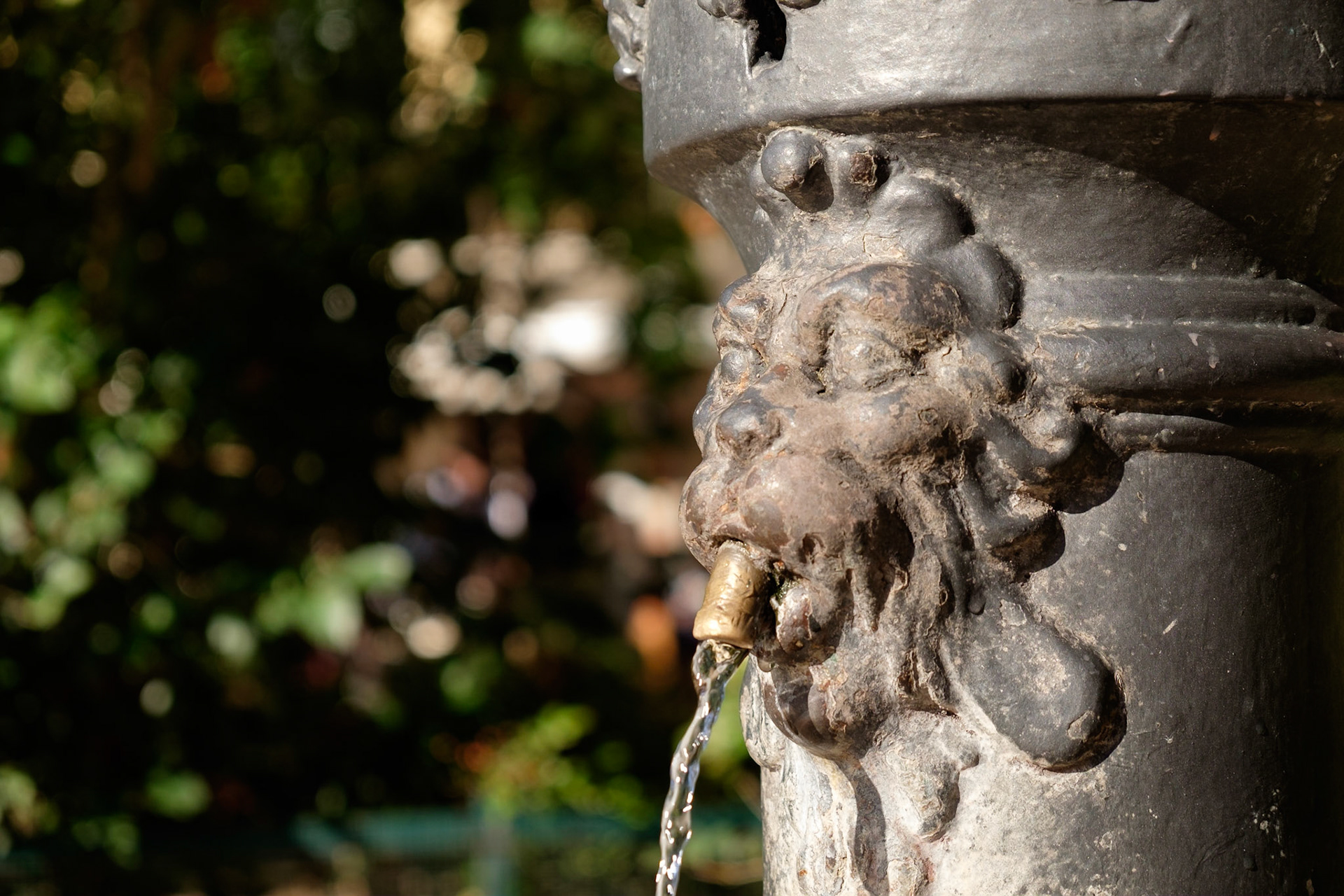 Drinking water fountain in Campo San Giacomo dall'Orio, Santa Croce, Venice.