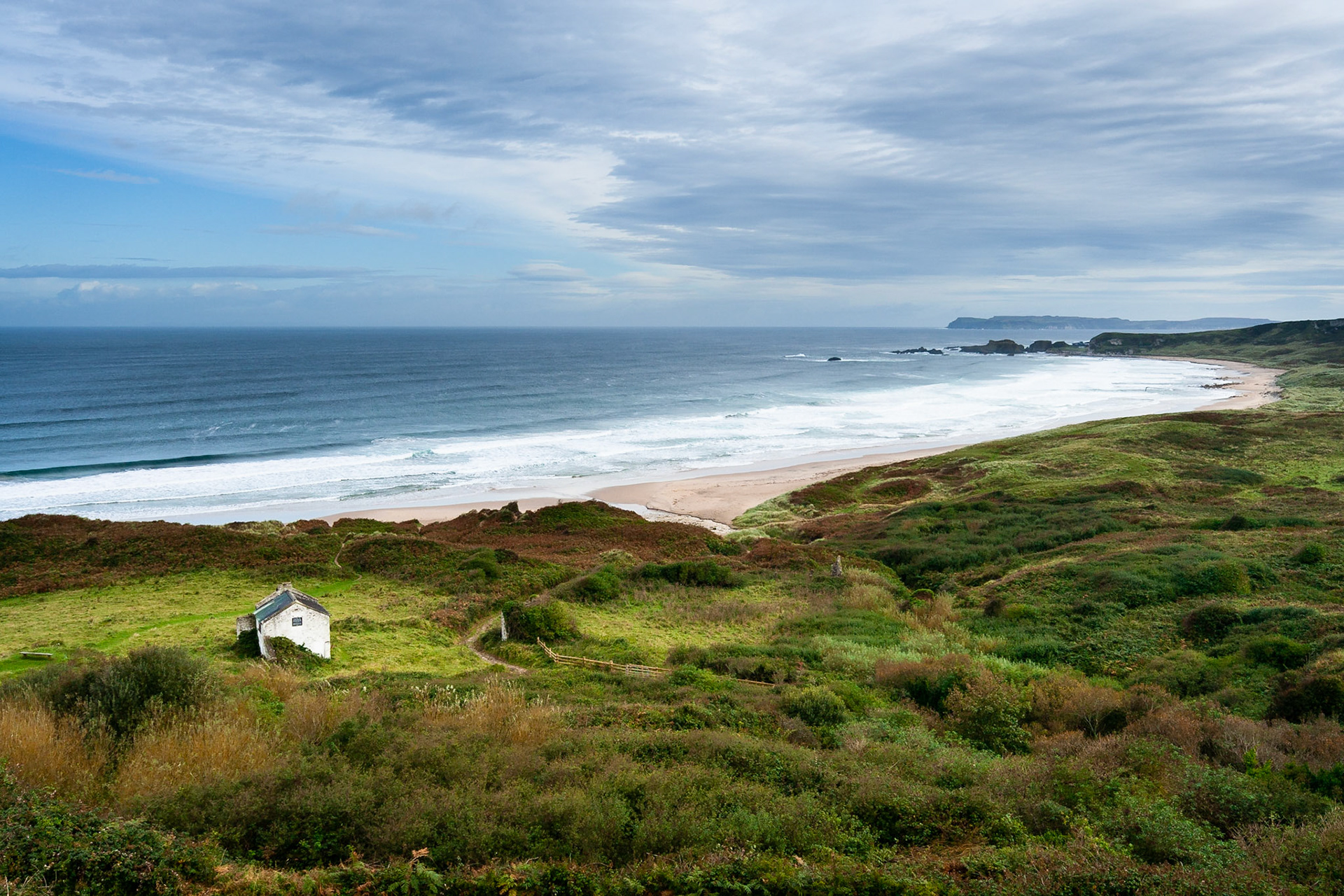 I definitely have a thing for little houses in the view :-). County Antrium, Northern Ireland.