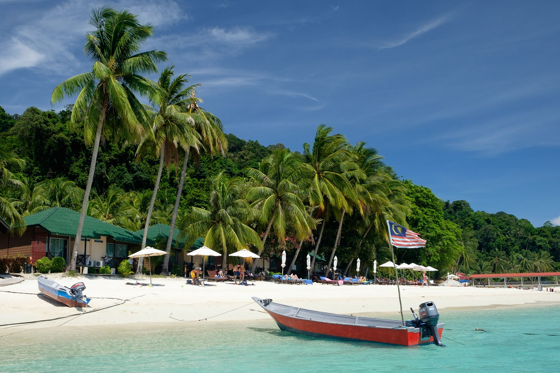 On arrival at the Perhentian Islands we were greeted with this view!