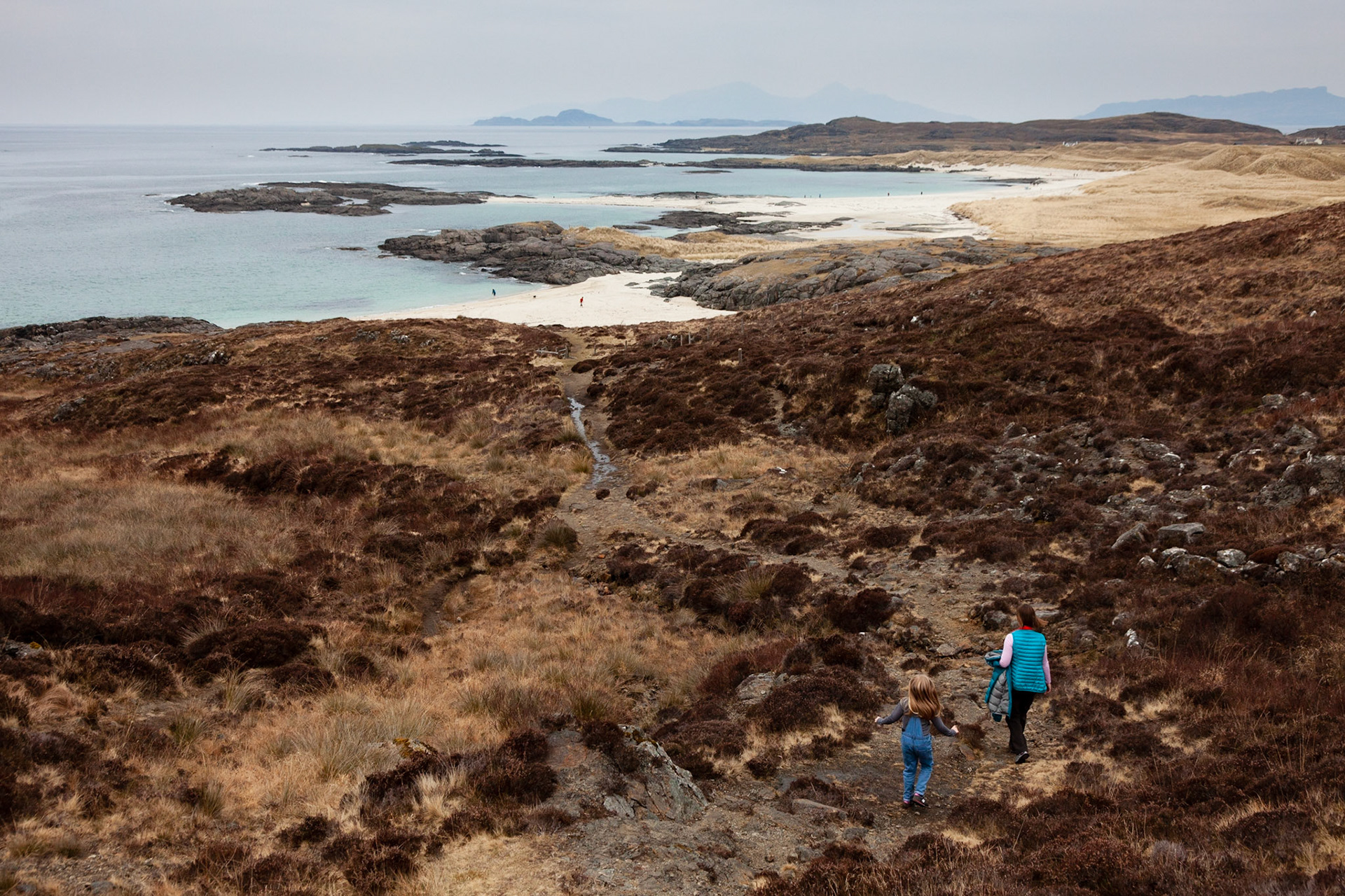 Walking down towards Sanna Bay.