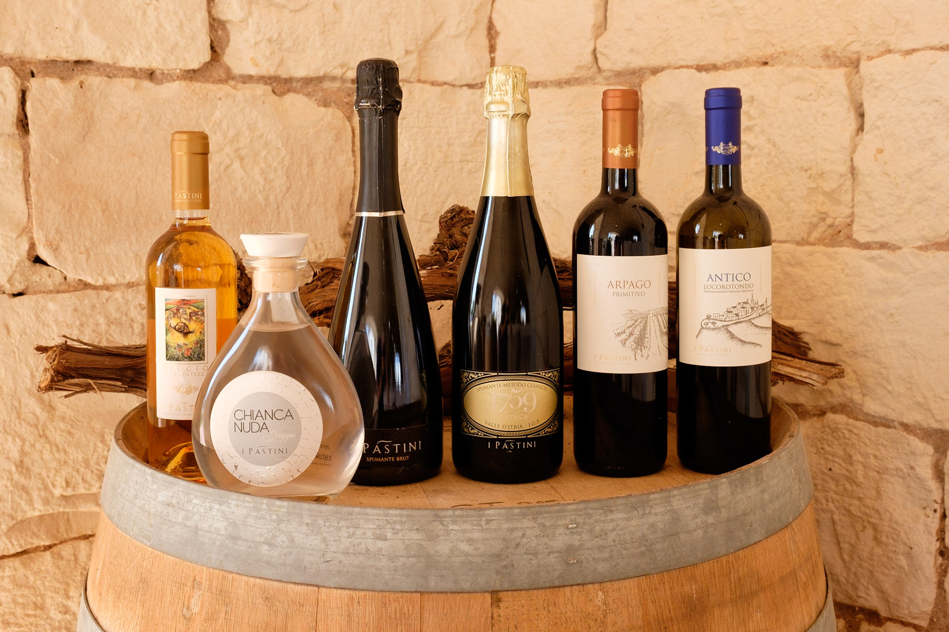 Wine, Sparkling Wine and Grappa at I Pastini wine farm.