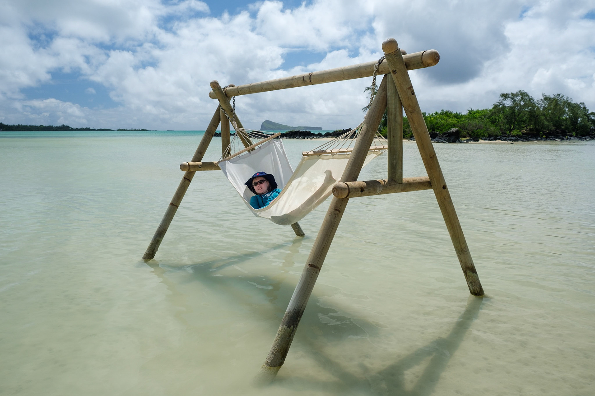 Chilling in a hammock on Gran Zil.