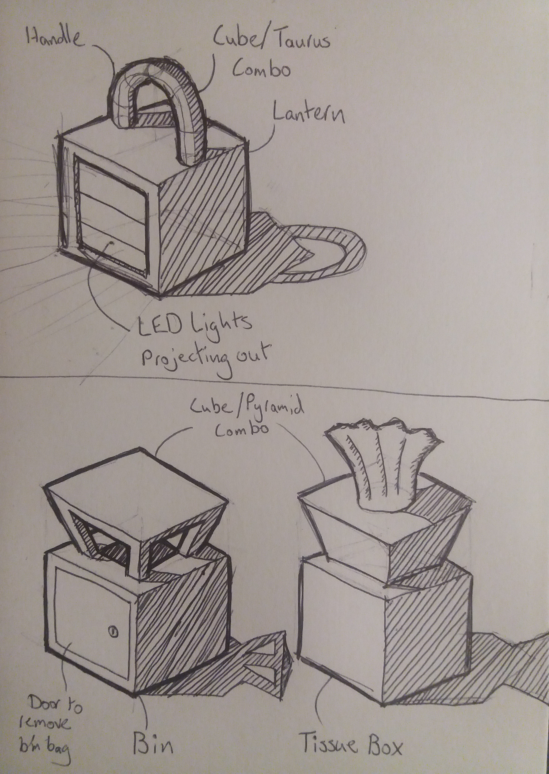 Developed sketches.