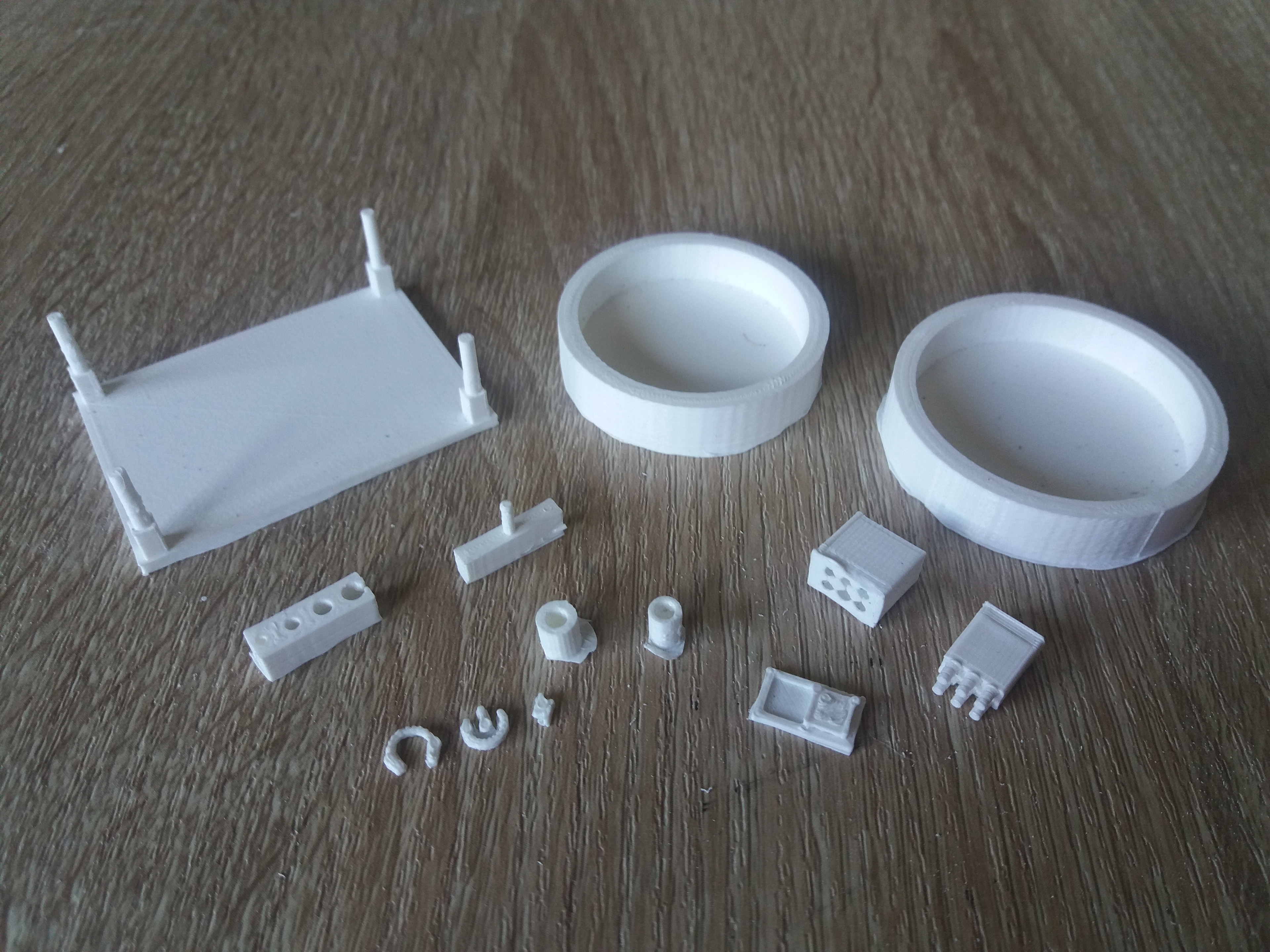 3D-printed test model for testing tolerances.