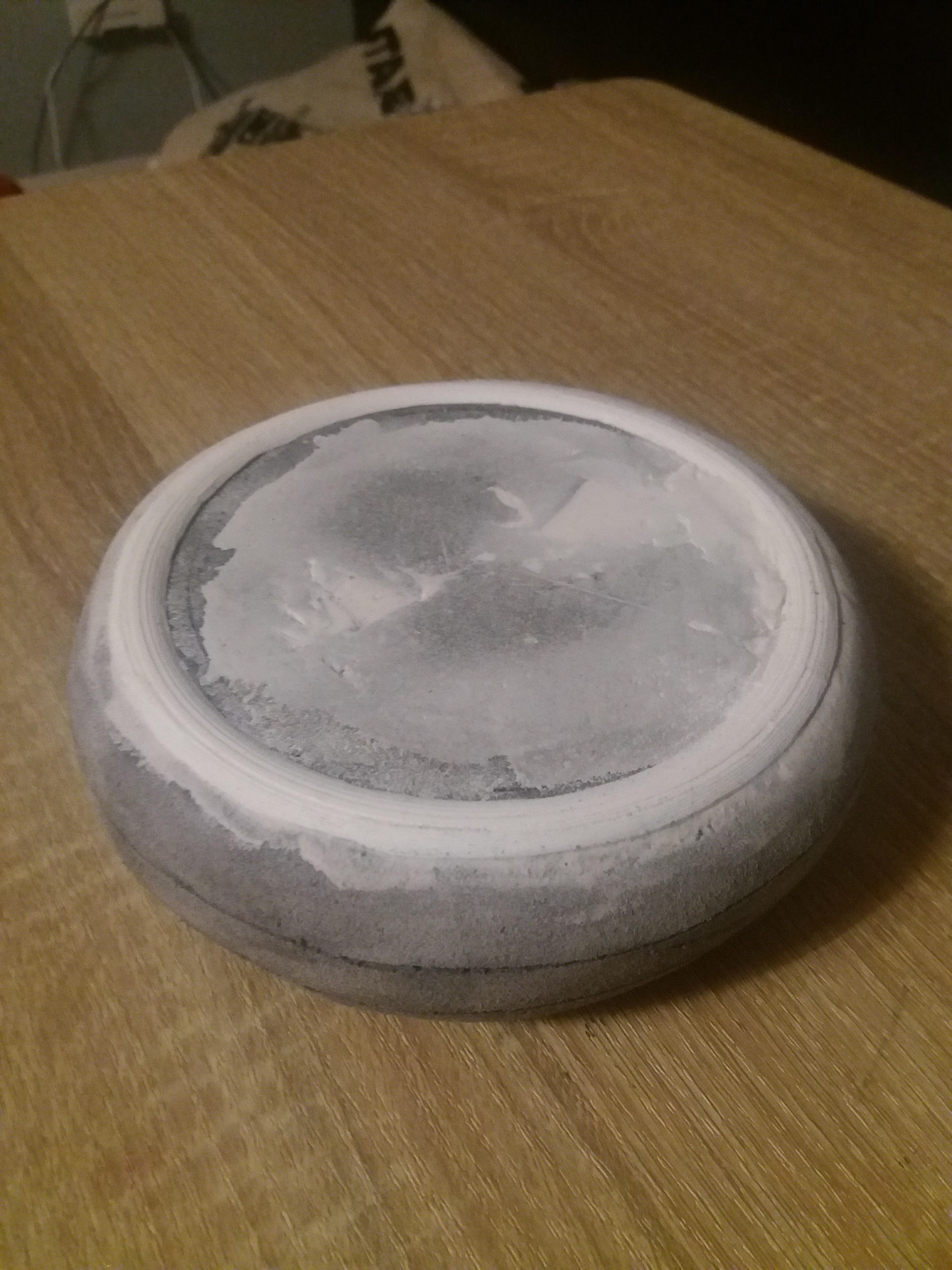 Cut off bottom ridge by mistake. 3D-printed and glued replacement.