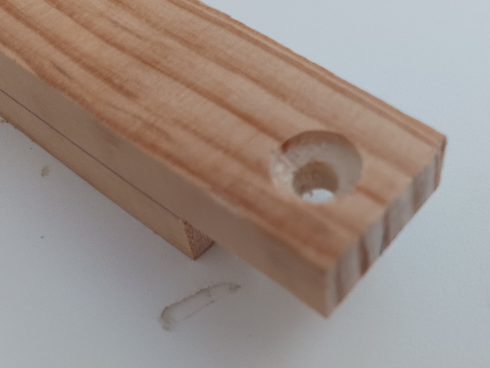 Drilling for countersink screws.