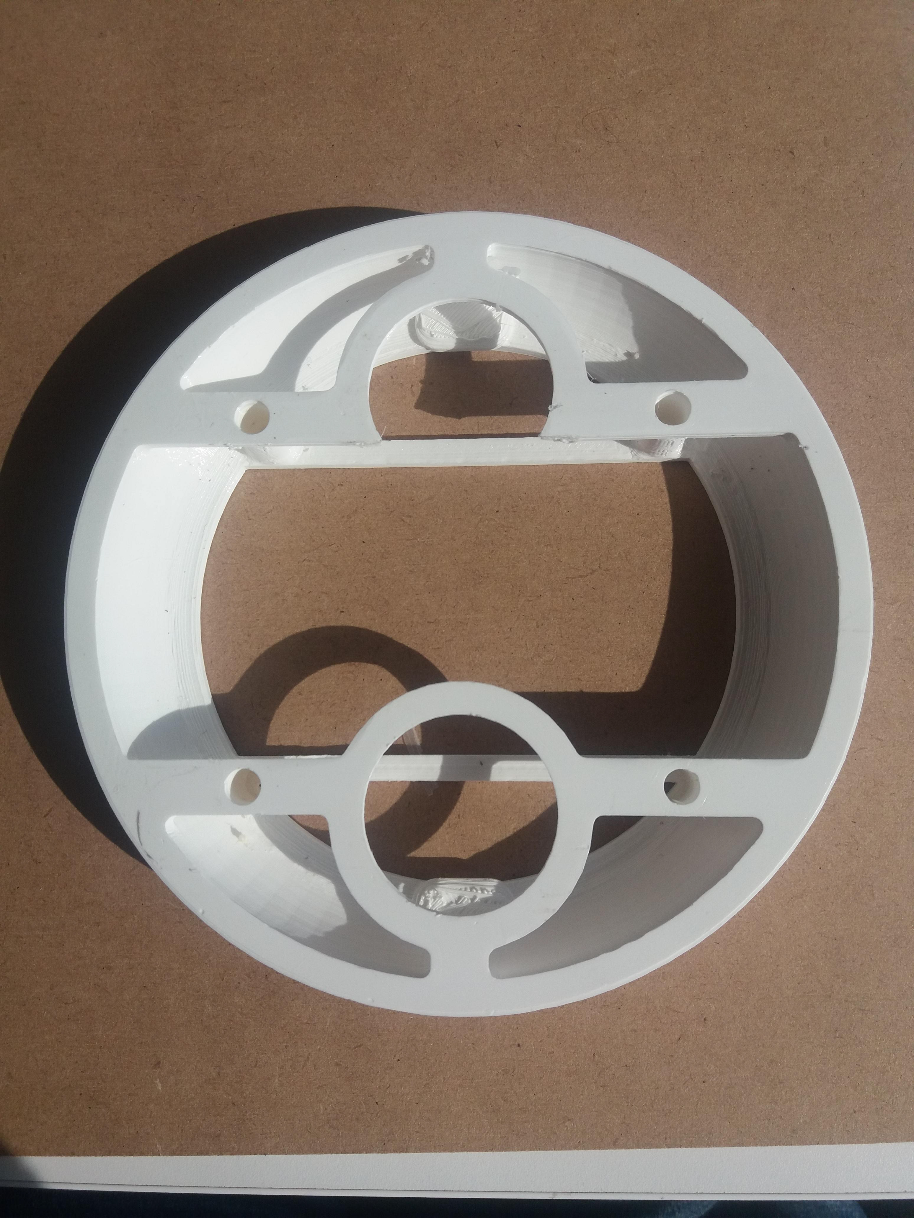 Had to cut model as components could not fit in between layers.