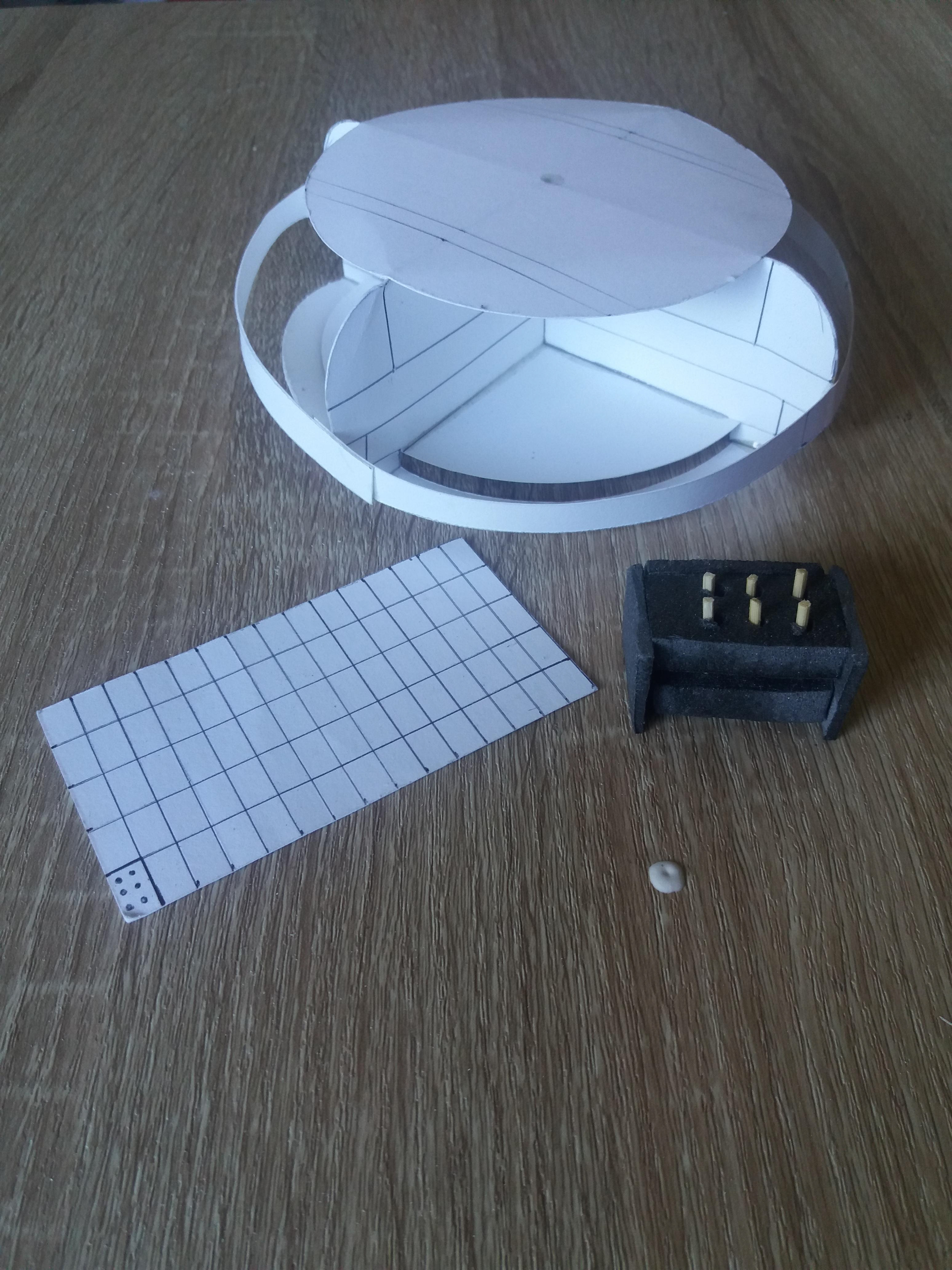 Paper and foam models to visual dimensions and function.