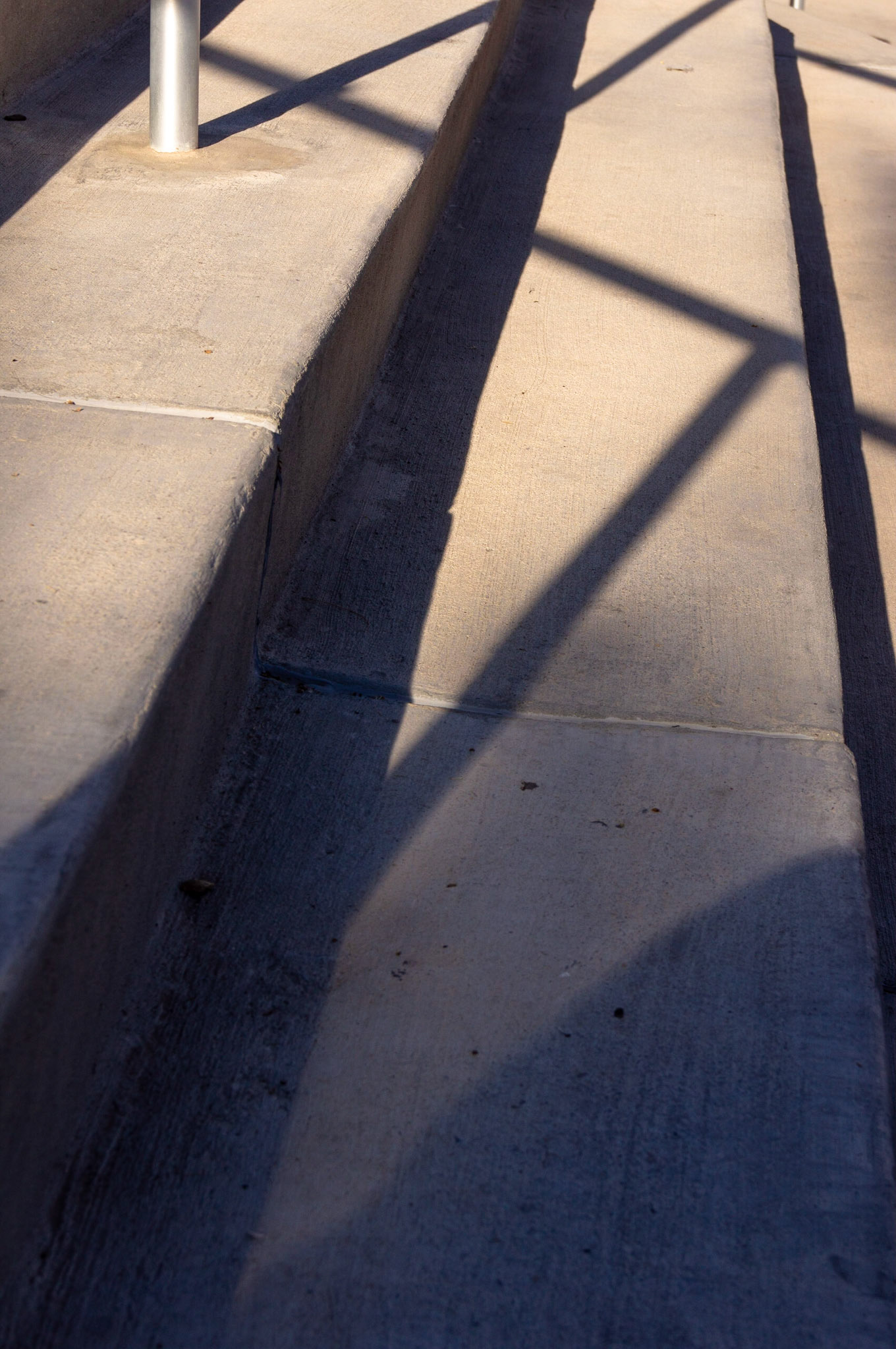Shadows on steps
