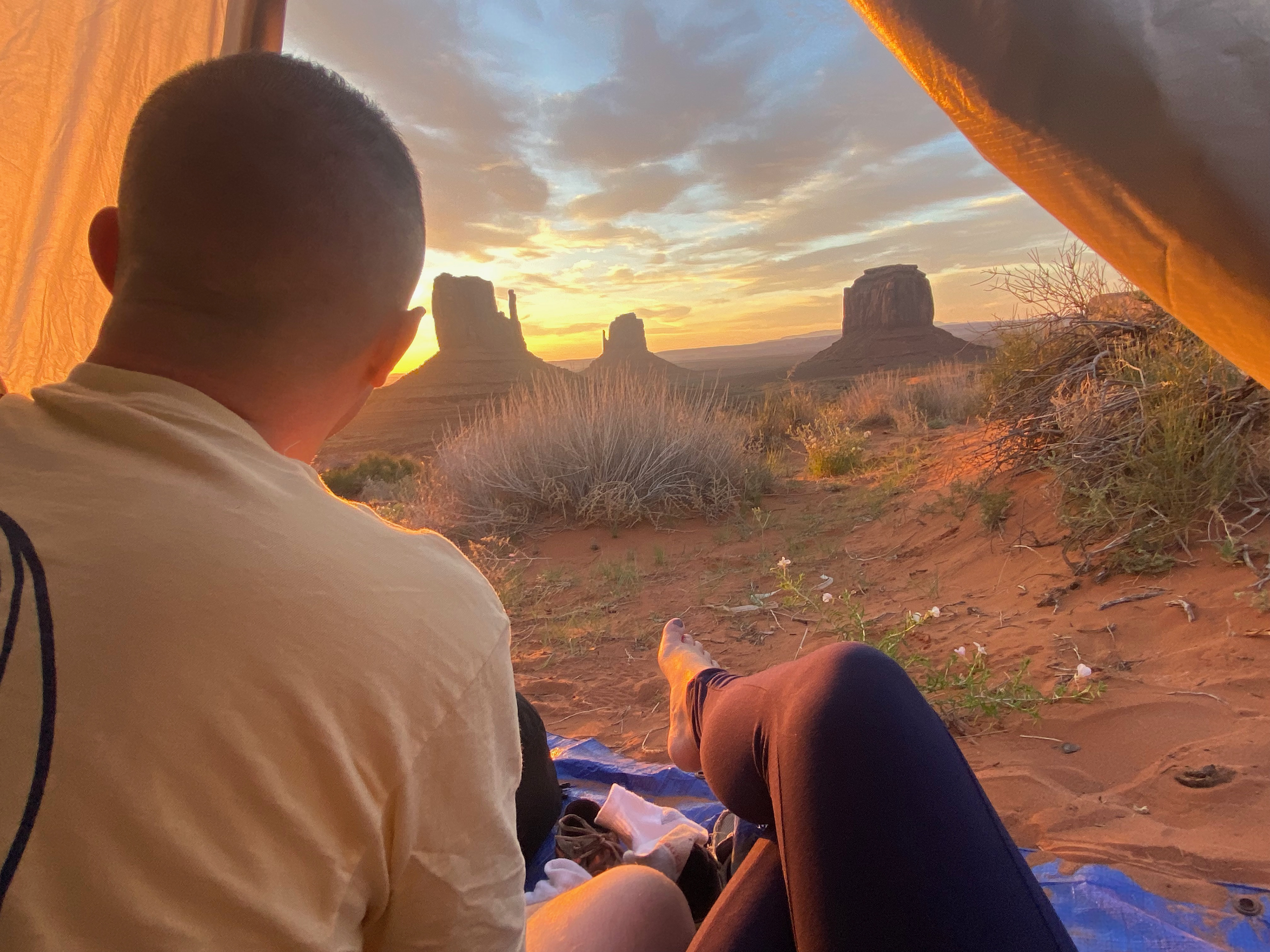 Camping at Monument Valley