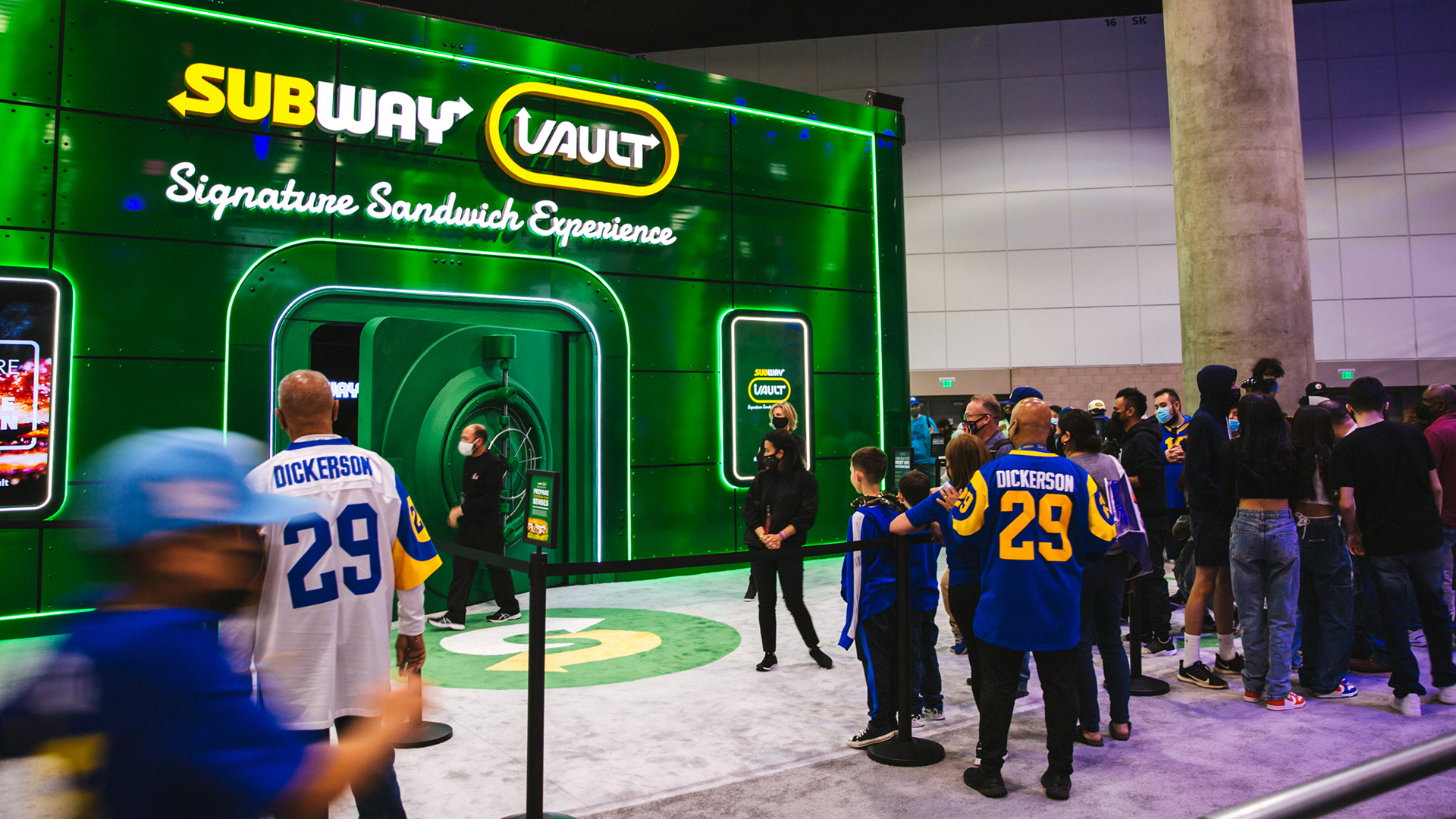 Subway Launches The Vault Menu At Super Bowl LVI With NFL Stars  Autographing Their Signature Sandwiches