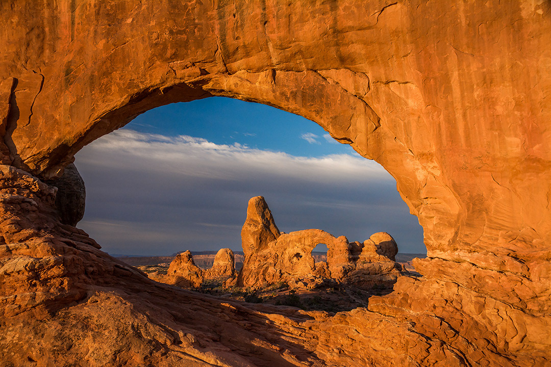 Turret Arch through the Window