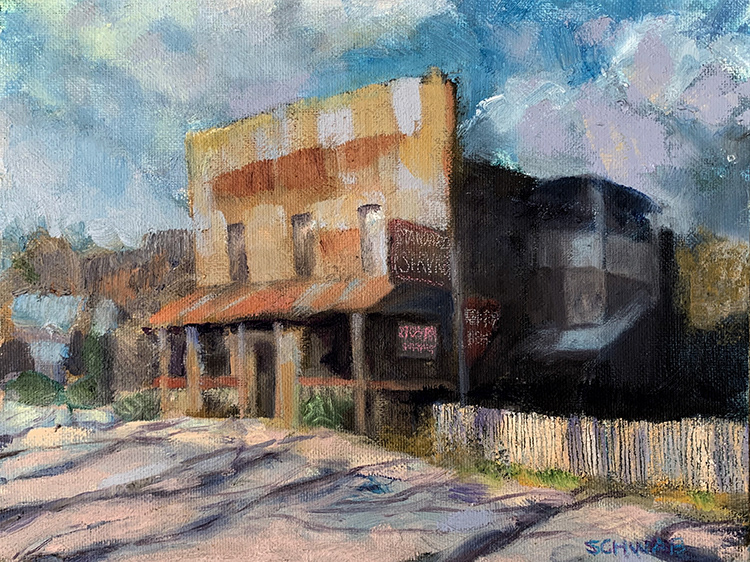 "the story inn" 8"x 10" oil on board sold