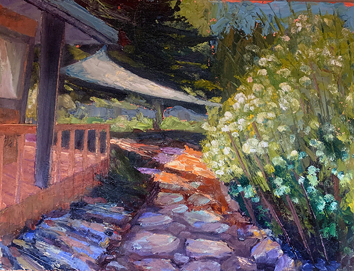 "the garden path in spring" 11x14 contact bill for price