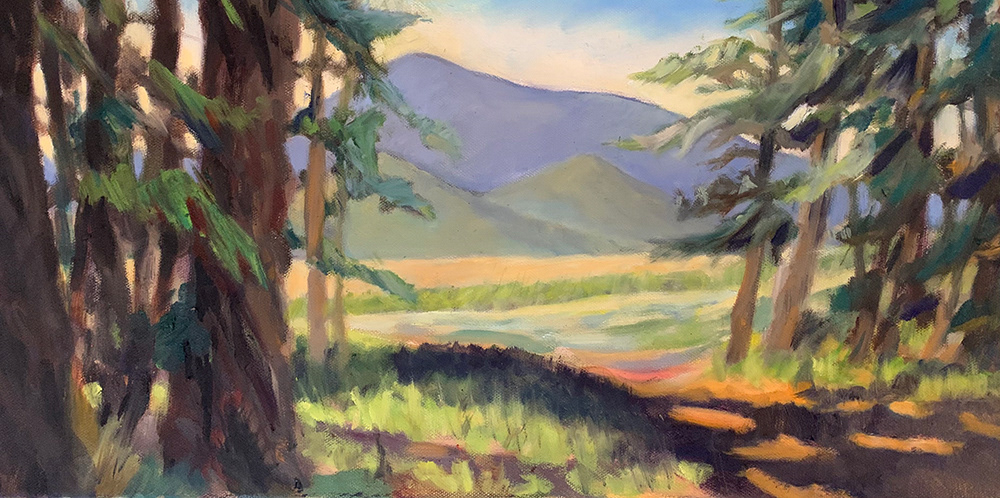 "in the high country" oil on canvas 12"x24" contact bill for price