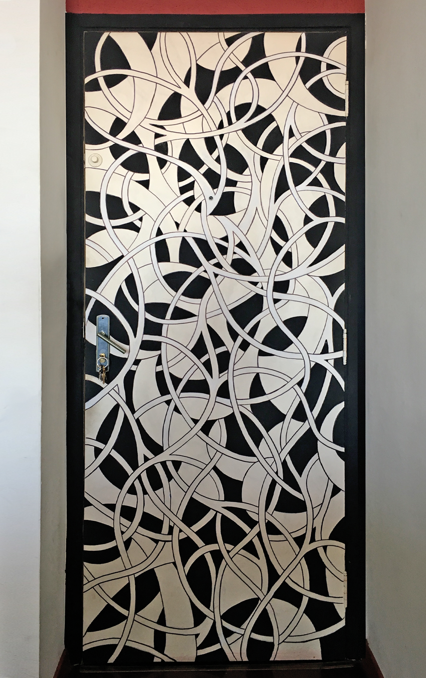 Marcador e tinta acrílica