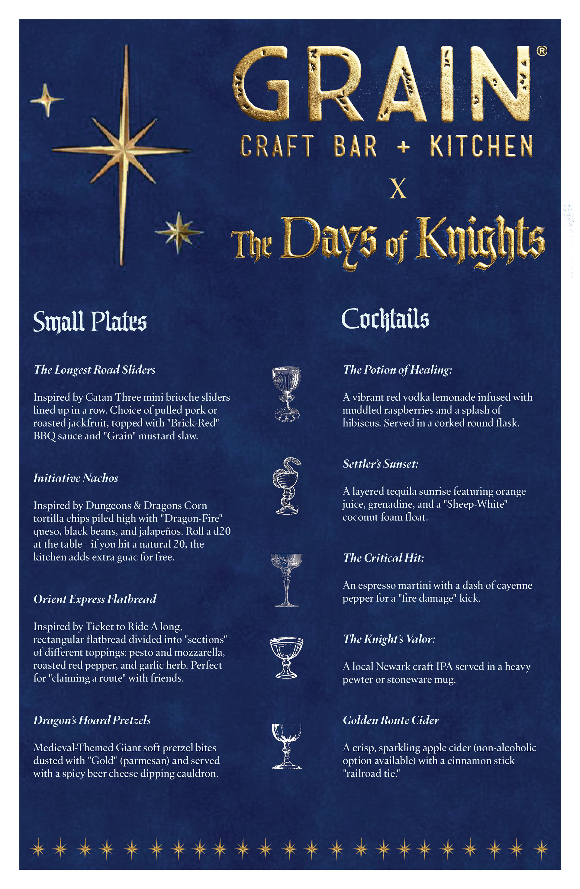 Menu Design by Jenna Kaufman