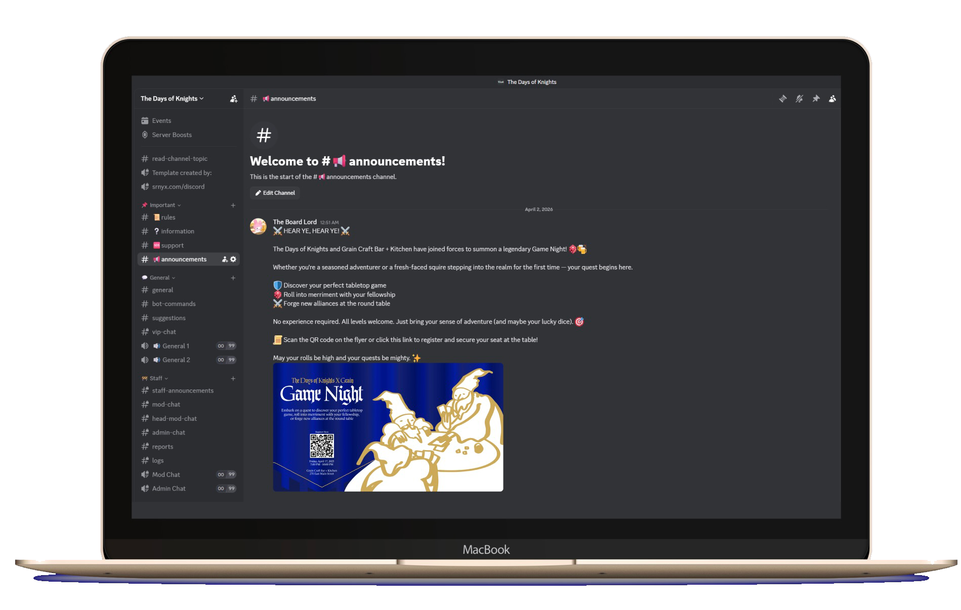 Discord Promotion by Genevieve Gore