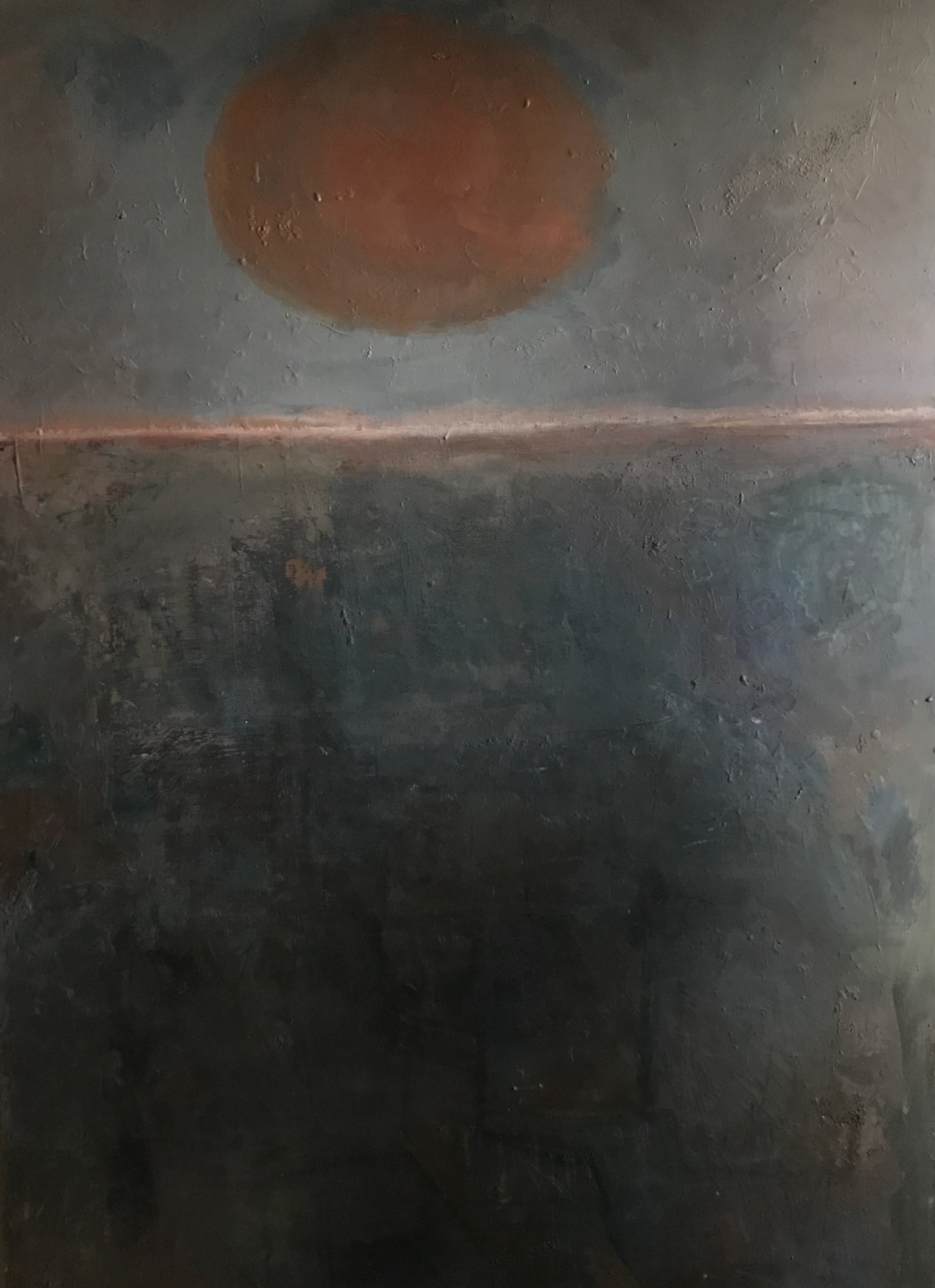 'AT THE DAWN OF TIME' oil on canvas. 150 x 100cm SOLD