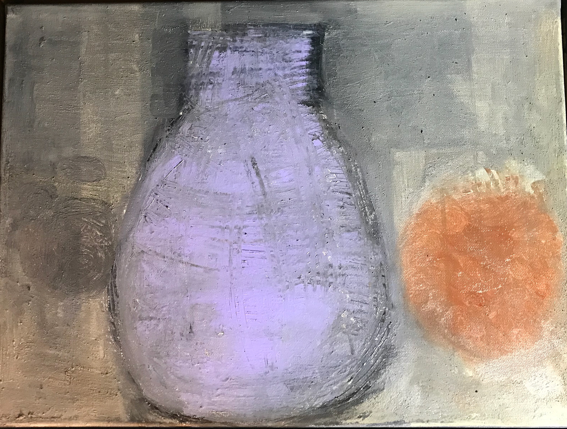 'POT FULL OF UNREALISED DREAMS'. oil on canvas 40 x 50cm SOLD