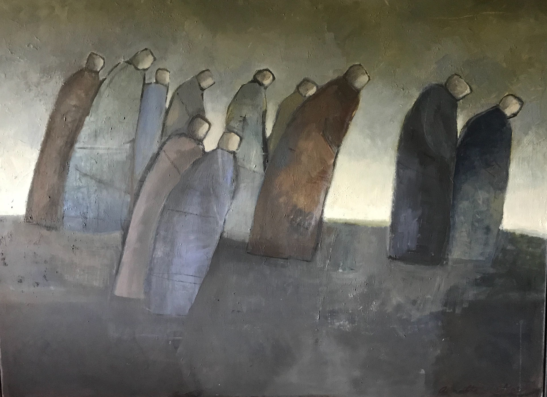 ON THE MOVE 1. oil on canvas. 125cm x 95cm SOLD