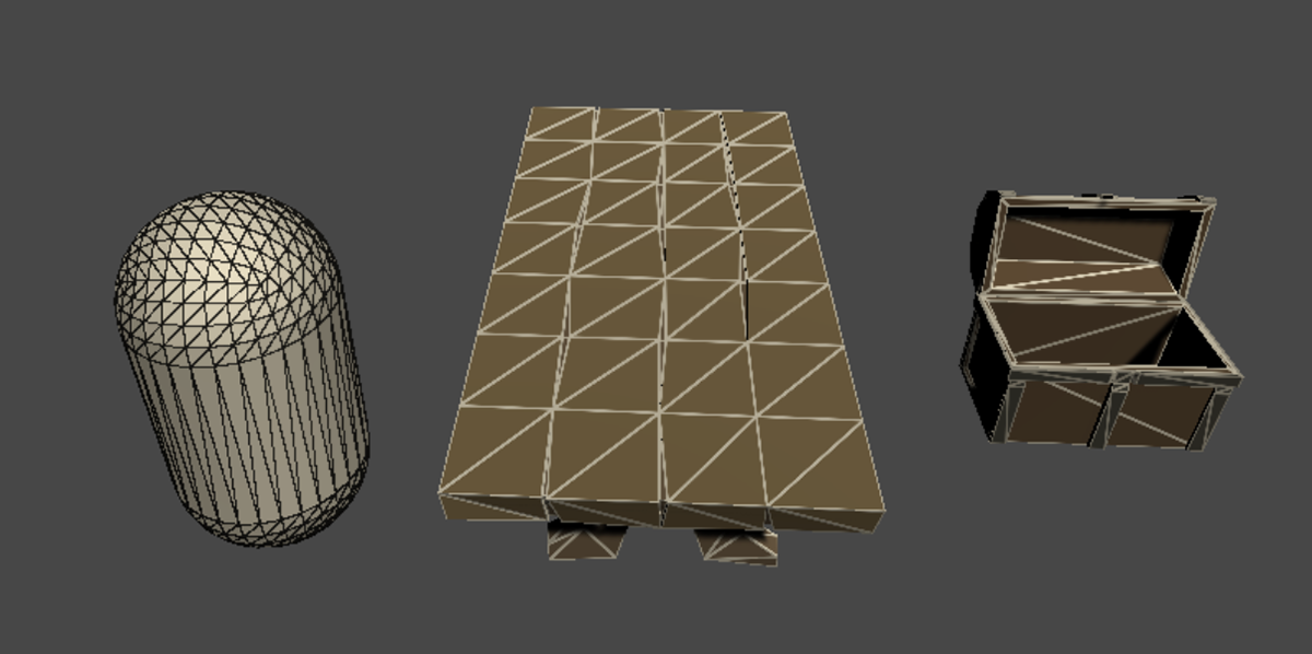 A wireframe shader. Unity HLSL