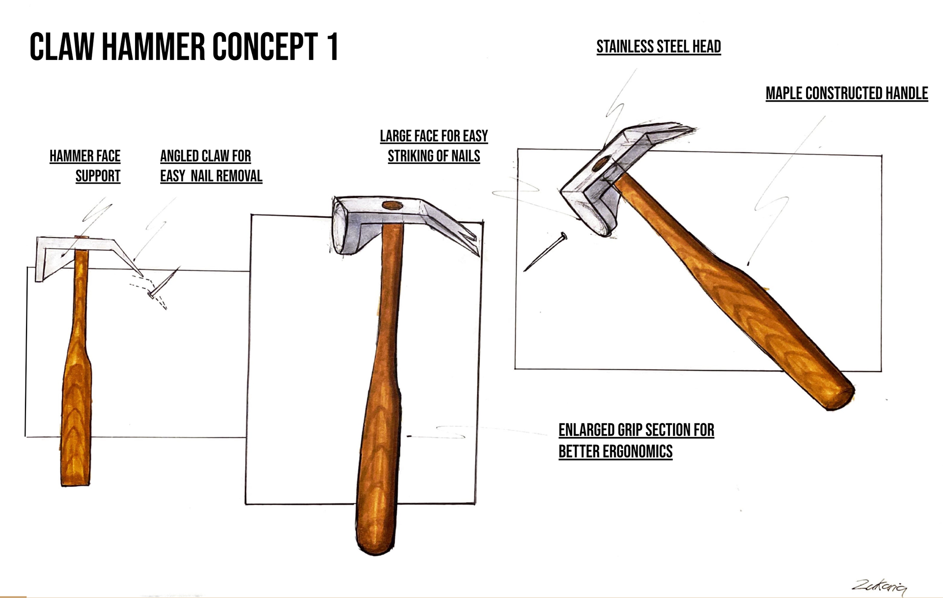 Concept 1 Woodshop hammer