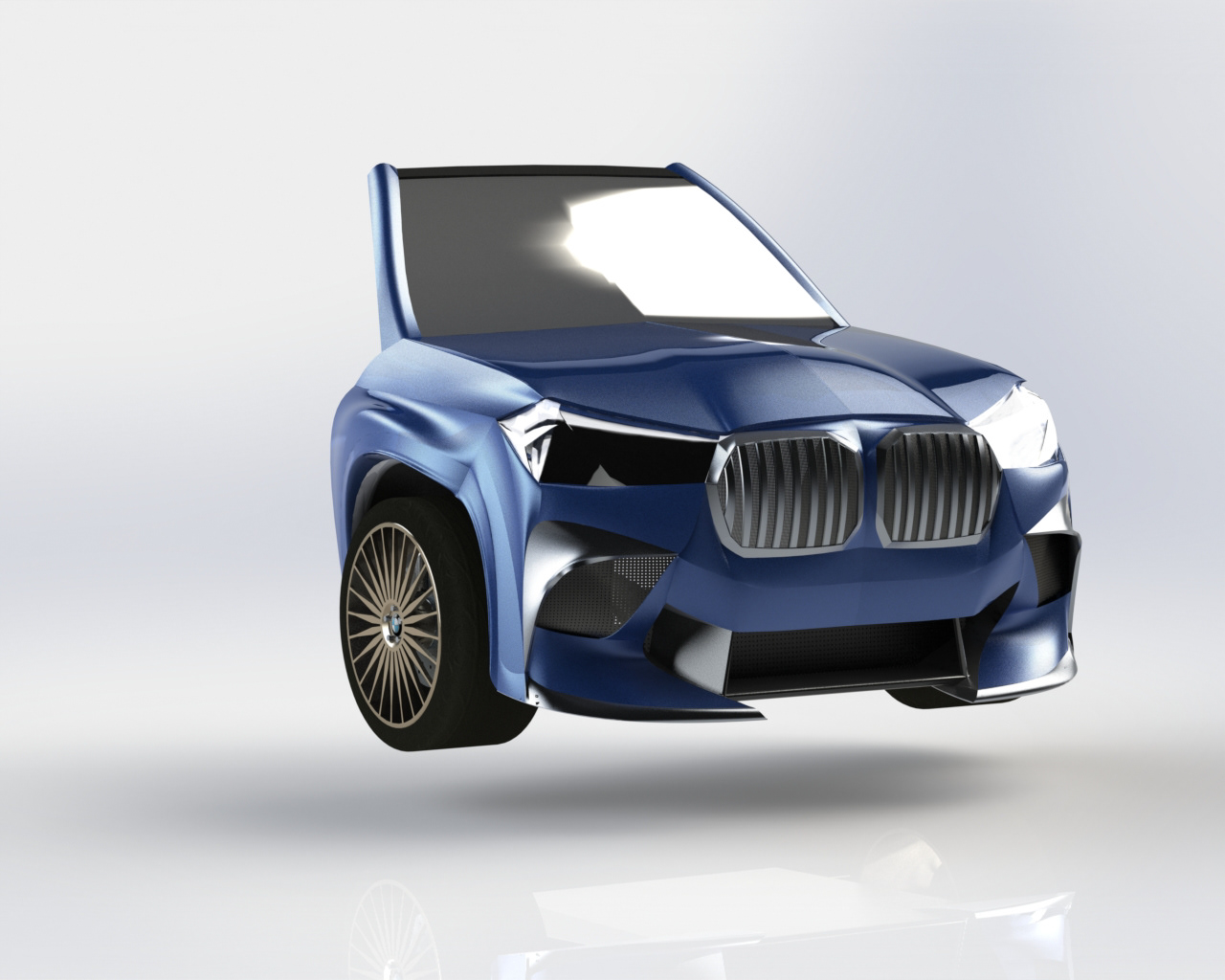 BMW X3M Concept Front End Rendering