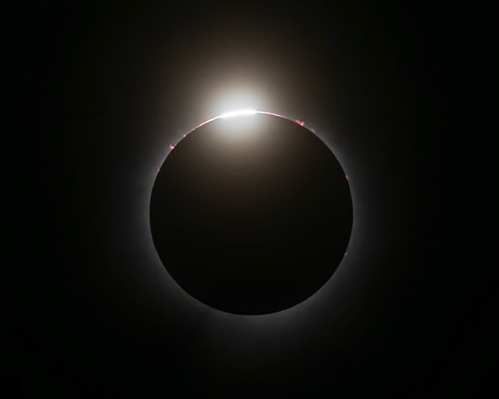 2nd Contact Diamond Ring, 2024 Solar Eclipse, Findlay, OH