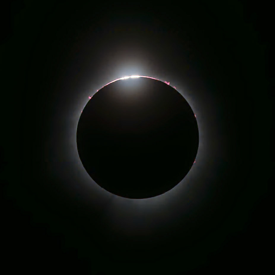 2nd Contact Baily's Beads, 2024 Solar Eclipse, Findlay, OH