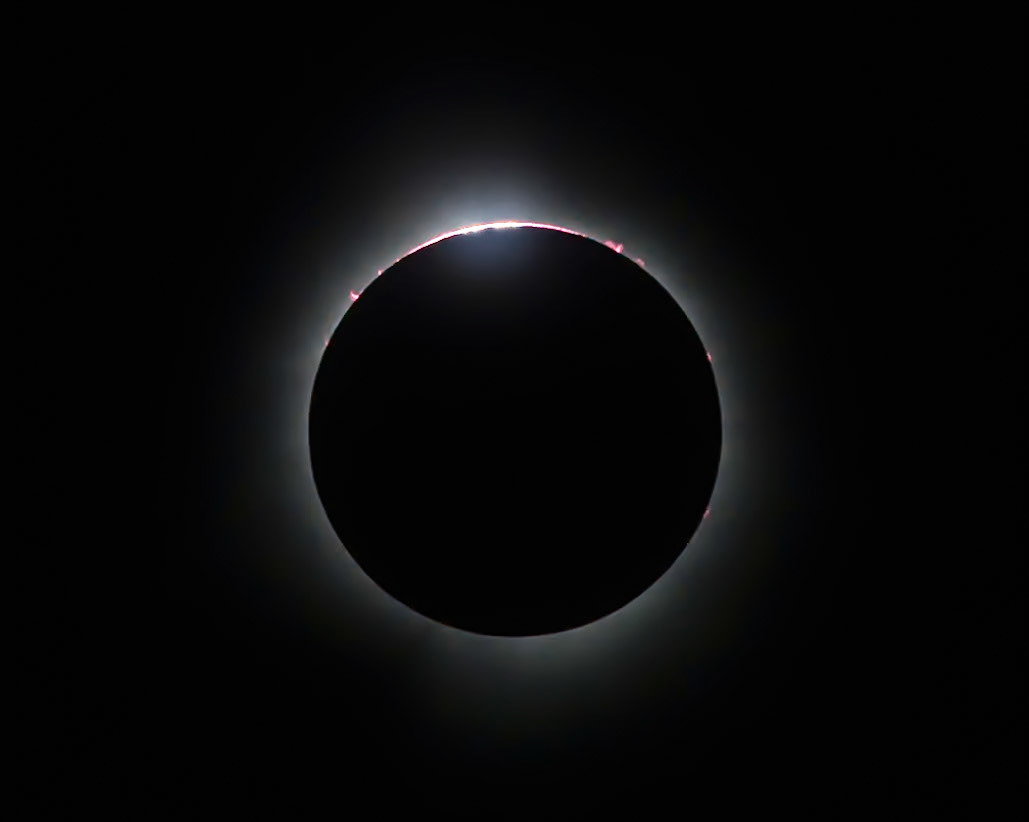 2nd Contact Baily's Beads, 2024 Solar Eclipse, Findlay, OH