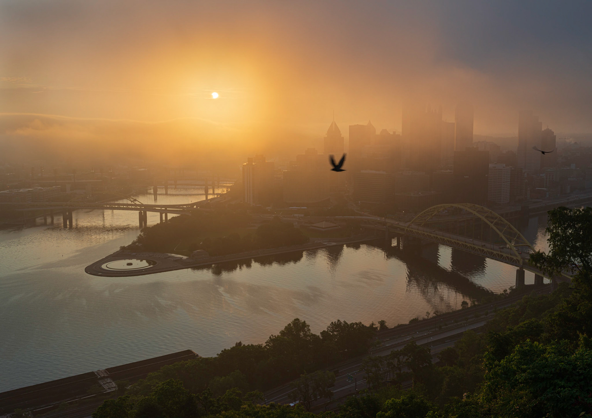 Pittsburgh partial eclipse