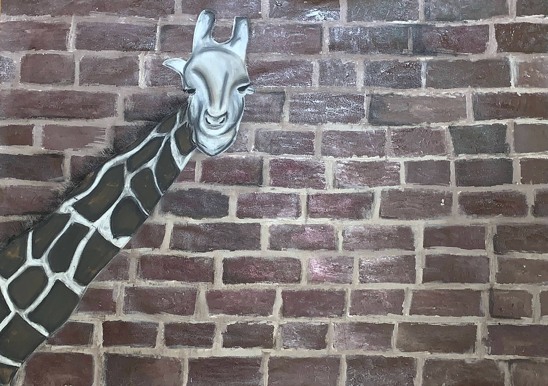 Acrylic and Charcoal Work inspired by ROA
