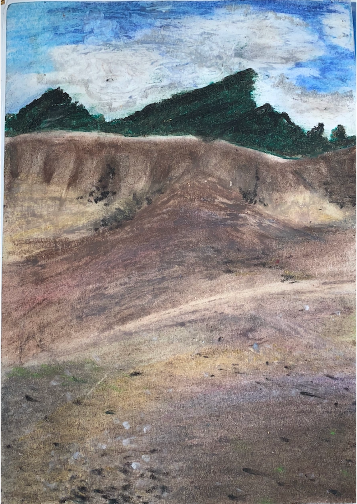 Oil Pastel Drawing