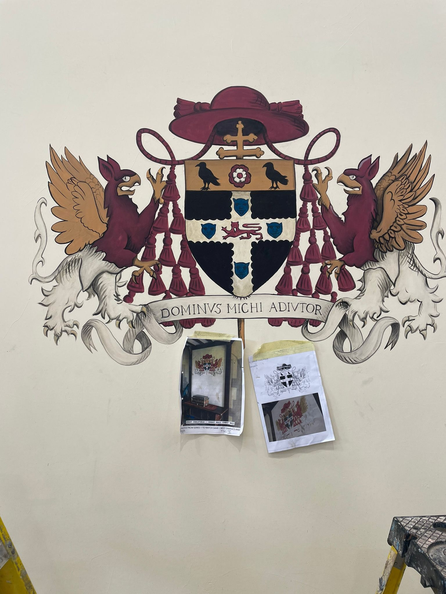 Wolsey's painted Heraldry - Recreation from S1