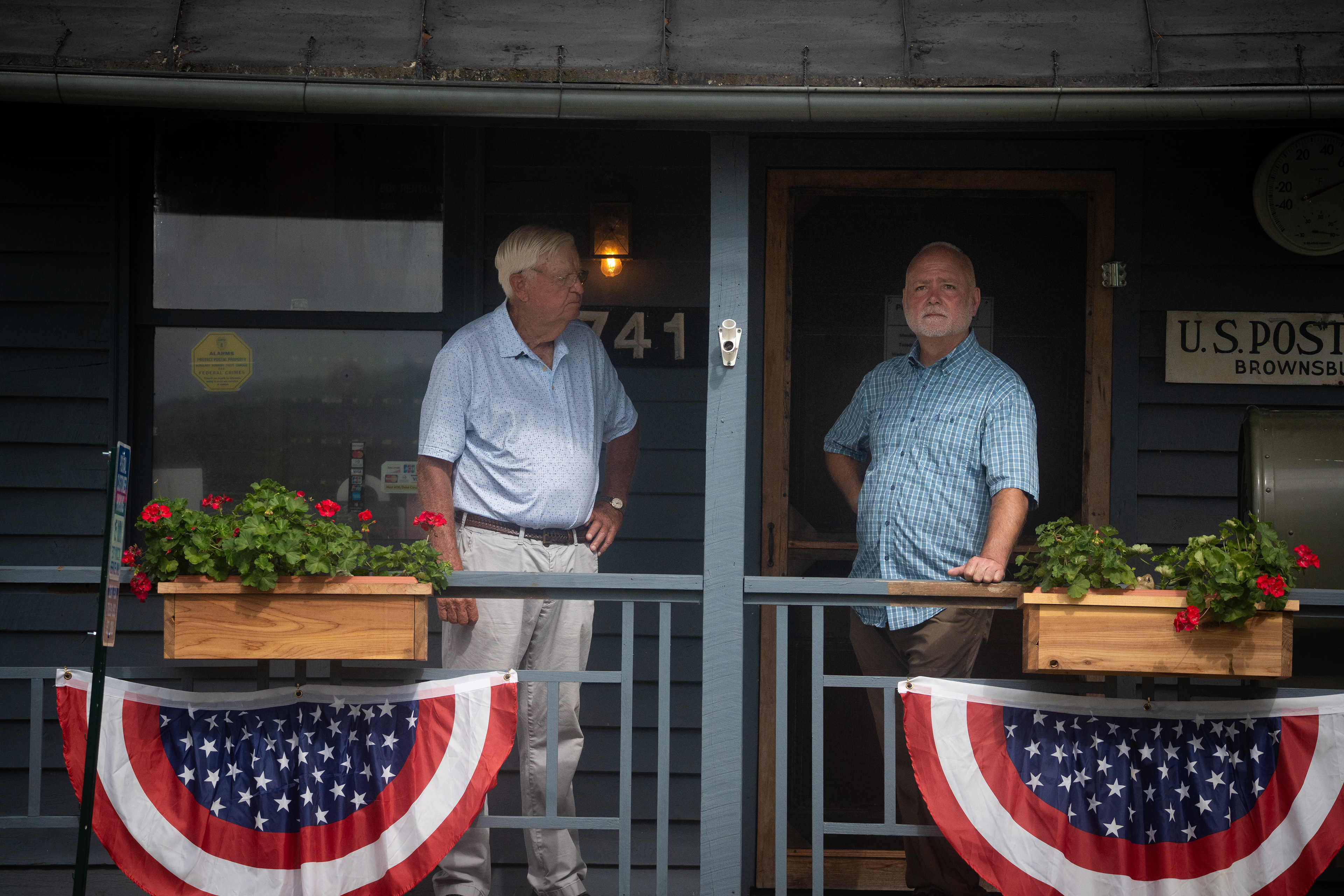 At the Post Office with Fred Whipple & Bill McGough