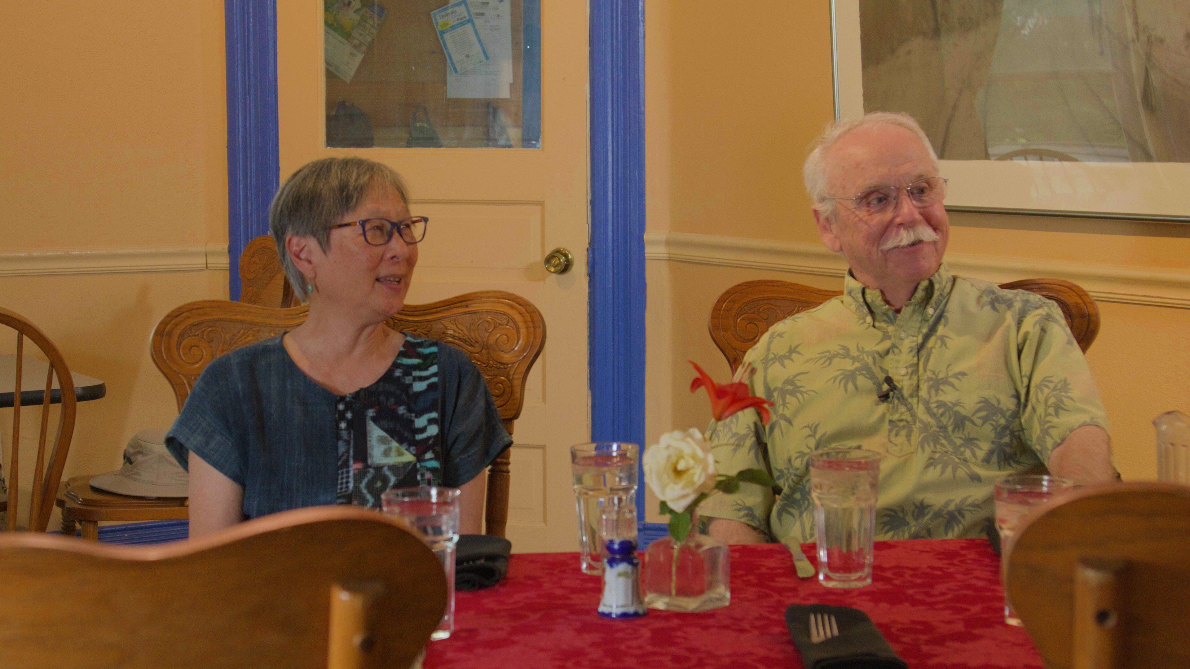 With retired professors, Roger and Vedder