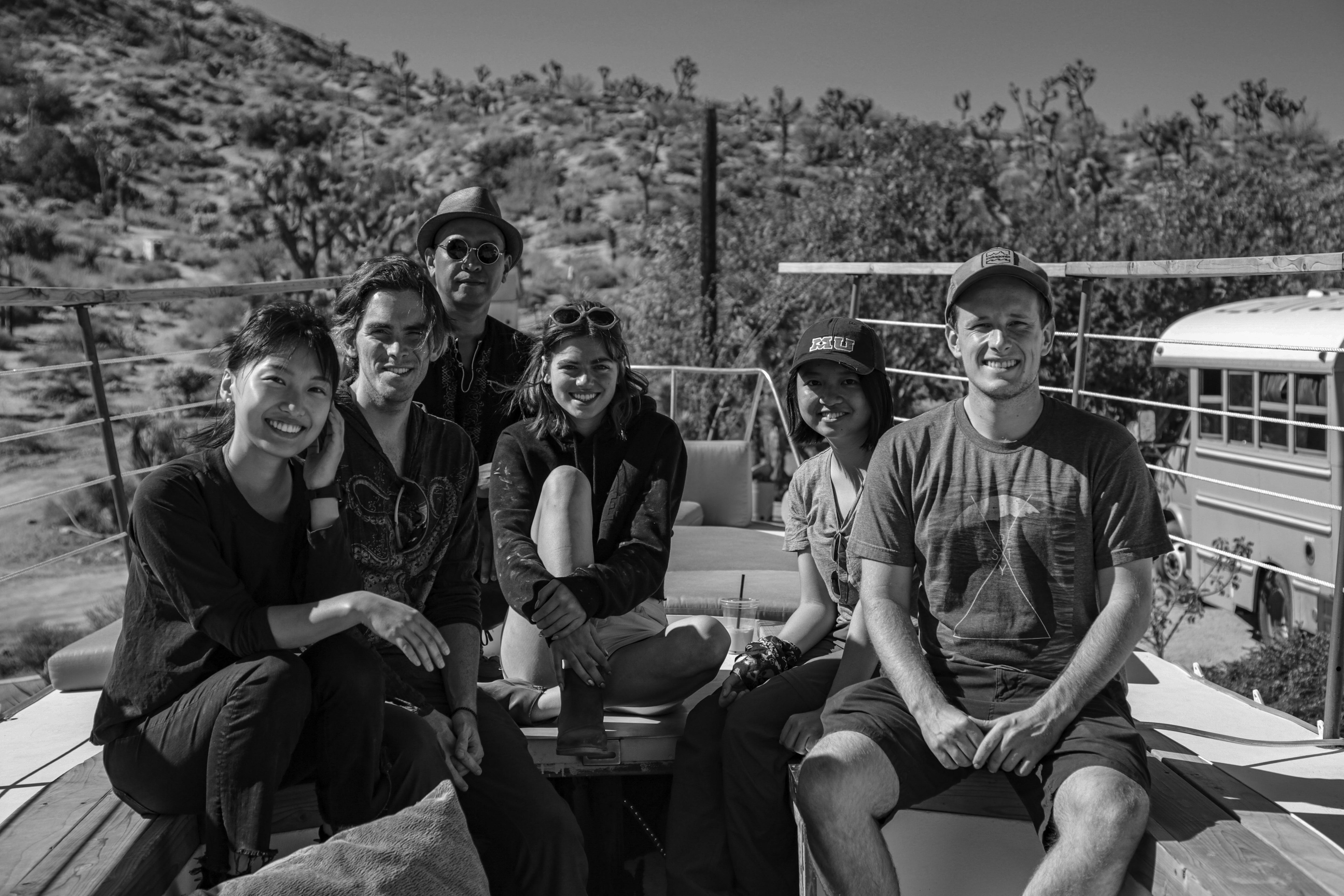During the production in the desert for Letters: The Art of Grieving