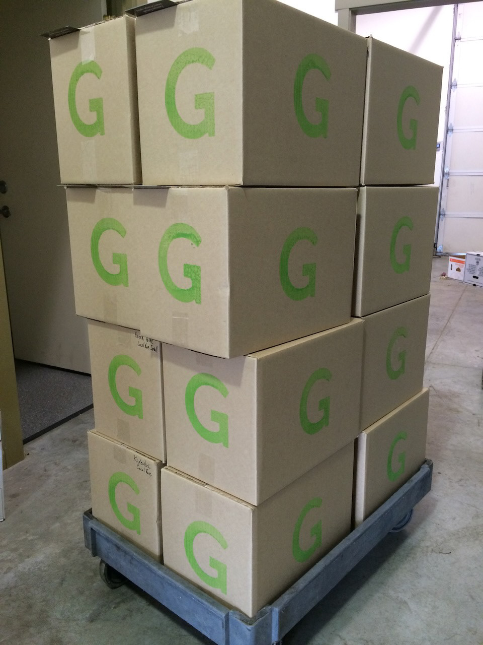 Stacked boxes