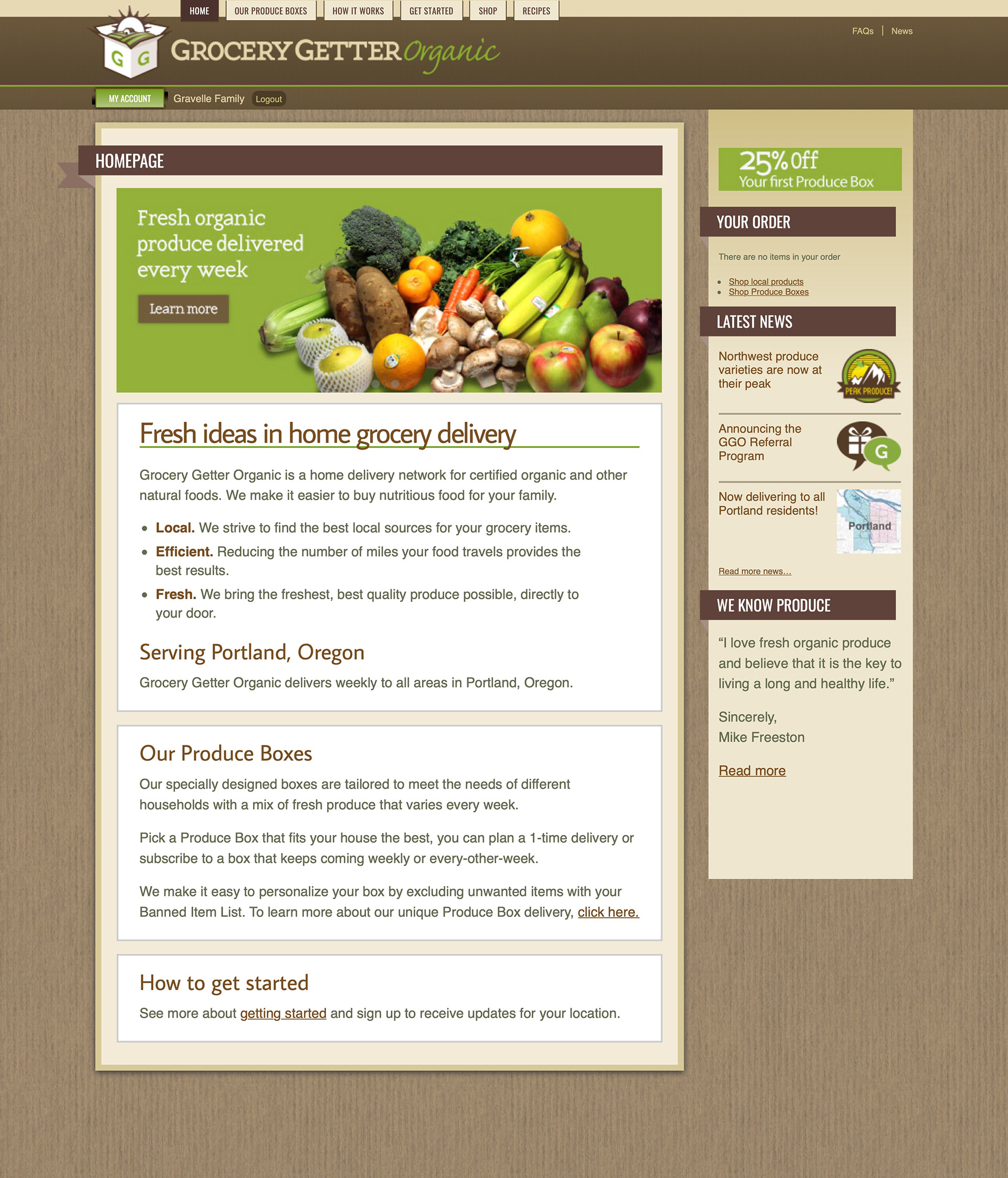 Homepage