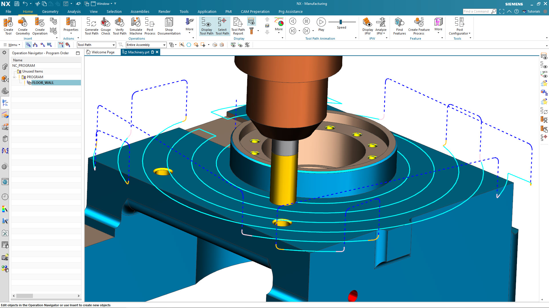 nx toolpathing